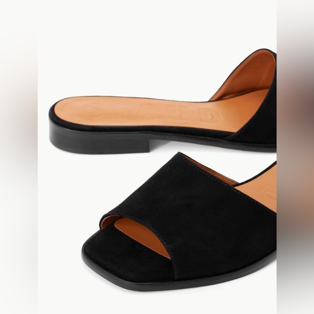 Black Slide Sandals
